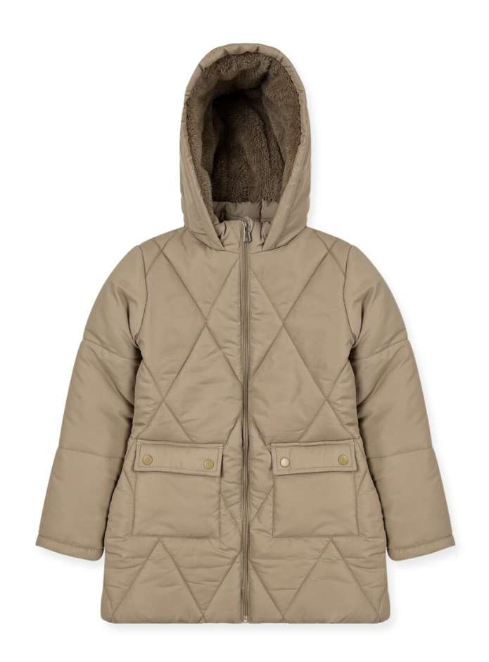 Girls' Quilted Anorak Jacket