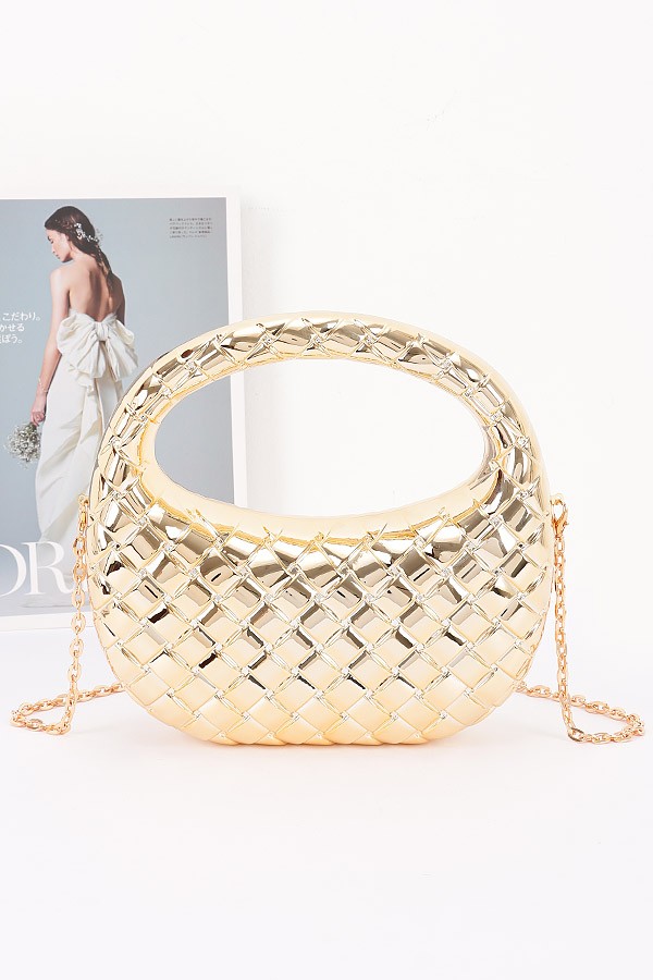 Metallic Acrylic Clutch