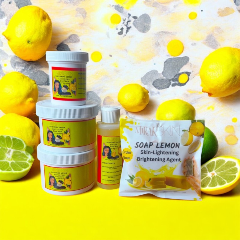 Soap Lemon Skin-lightening brightening 5 piece set